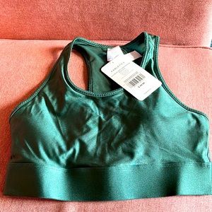 Green sports bra